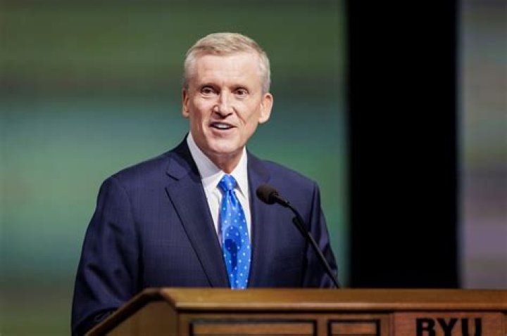 Elder Kevin R. Duncan, a General Authority Seventy, speaks during groundbreaking for the Syracuse Utah Temple of The Church of Jesus Christ of Latter-day Saints in Syracuse on Saturday, June 12, 2021.