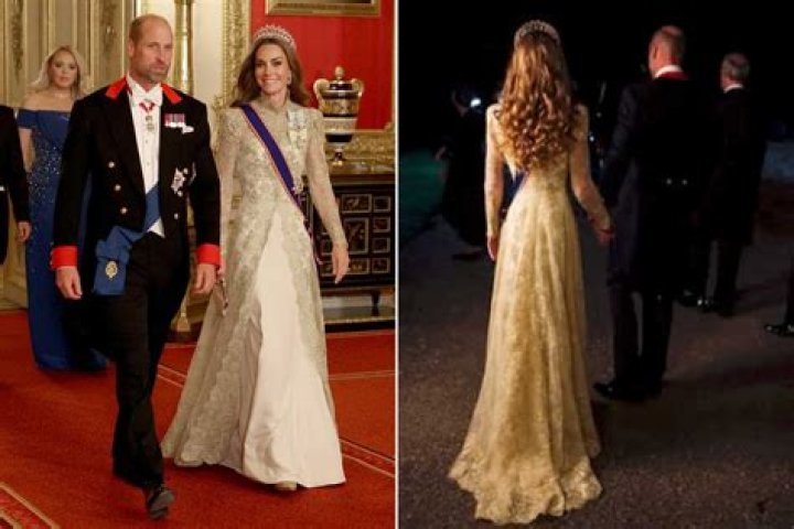 Kate Middleton with staff at Evelina London