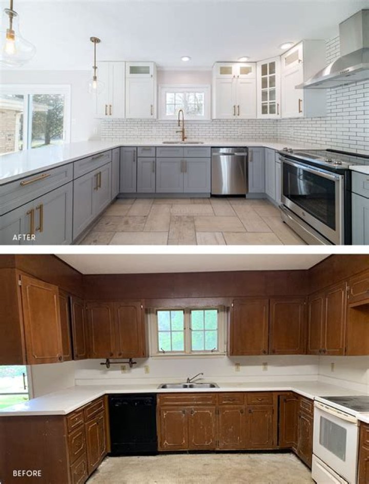 kitchen before and after