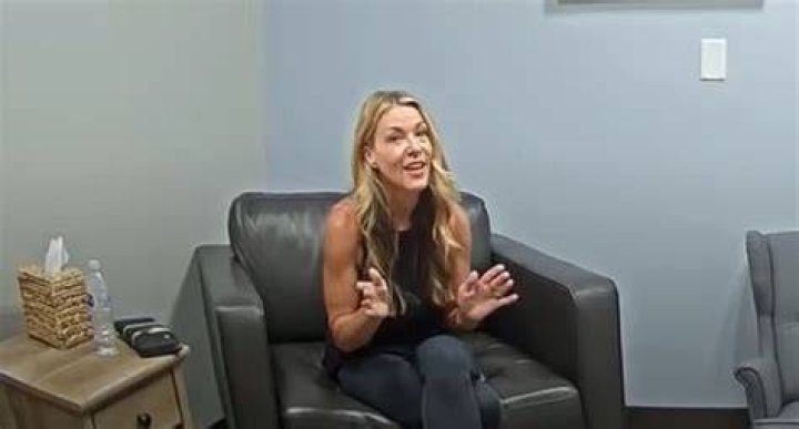 Lori Vallow is seen laughing and smiling as she's being interviewed by police hours after her former husband, Charles Vallow, was shot dead in her home