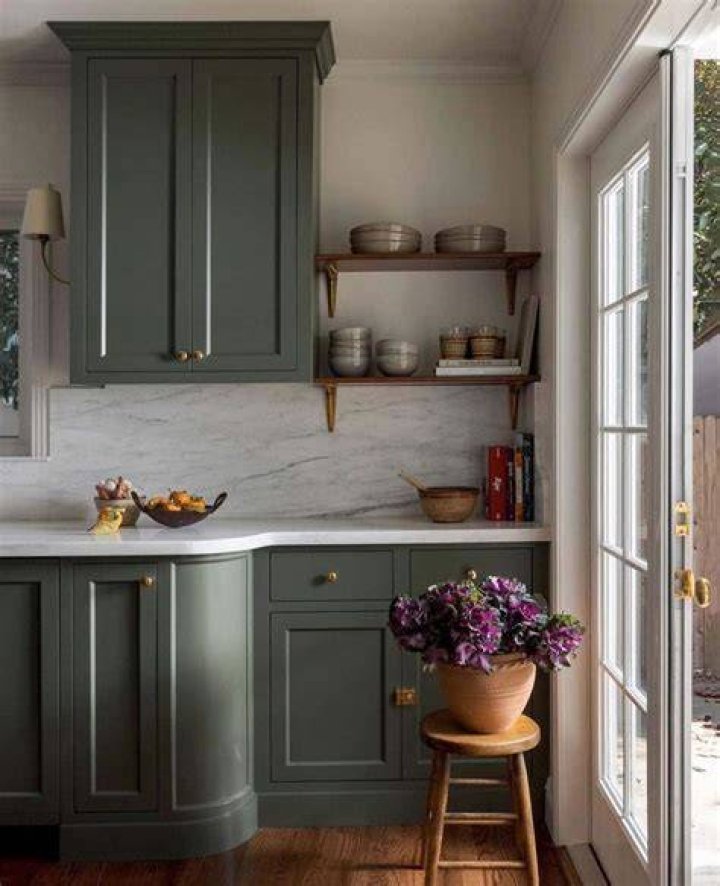 painted kitchen