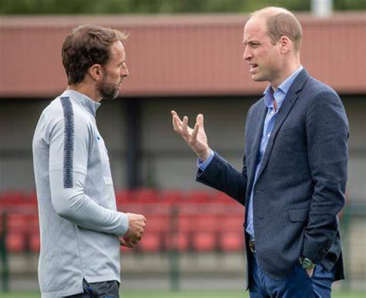 prince william talking to gareth southgate
