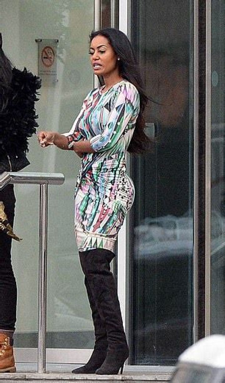 Tabby Brown leaving the Lowry Hotel in Manchester in 2016